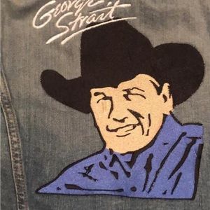 George Strait embroidery denim jacket
